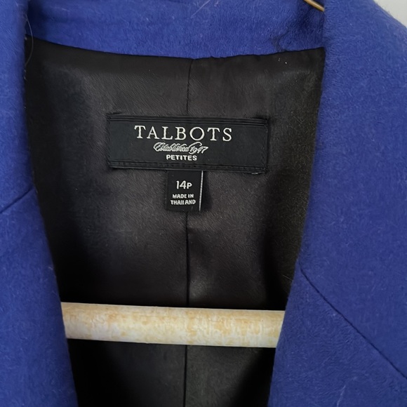Talbots royal blue wool jacket. - Picture 4 of 12